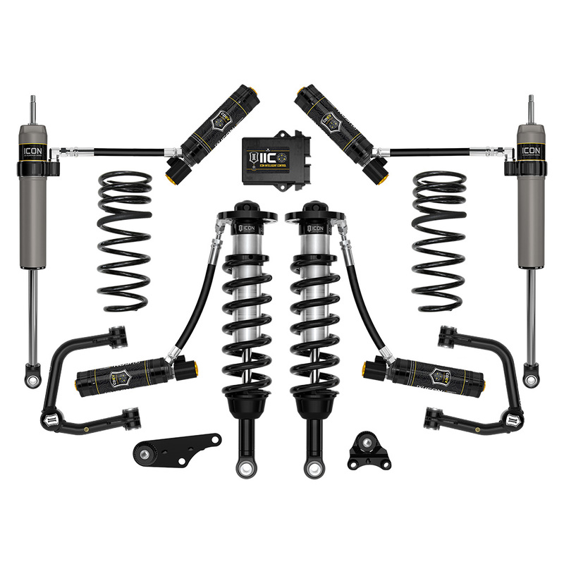ICON 2024-2025 Toyota Tacoma 1.25-3" Lift, Stage 6 Suspension System, Tubular, Overland Rear Springs